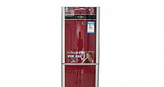 国美热卖 美的冰箱192L酒红色冰箱推荐