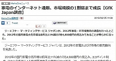 2012日本家电销售额同比下滑11% 网占10%