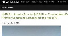 官宣！英伟达斥资400亿美元收购ARM