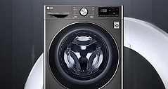 第五代AI直驱变频电机，LG纤慧系列母婴洗衣机