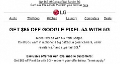 LG宣布退出手机市场后 推荐其用户购买Pixel 5a
