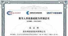 京东云获数字人技术能力权威认证，信通院首批数字人系统基础能力评测公布